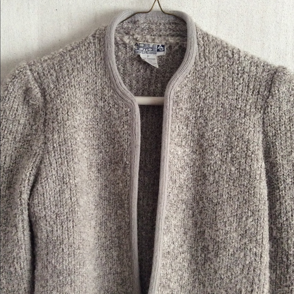 Adele Joyce 30% Wool Soft/Sturdy Grey Sweater S: P - image 6